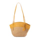 イエロー | かごバッグ ショルダーバッグ PUレザー | STYLEBLOCK