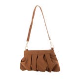 ブラウン | ショルダーバッグ ギャザー ミニ | STYLEBLOCK