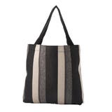 ブラック | トートバッグ バッグ ストライプ | STYLEBLOCK
