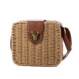 ブラウン | ショルダーバッグ かごバッグ ストロー | STYLEBLOCK