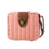 ピンク | ショルダーバッグ かごバッグ ストロー | STYLEBLOCK