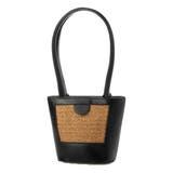 ブラック | ショルダーバッグ かごバッグ ストロー | STYLEBLOCK