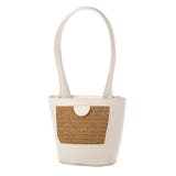 ホワイト | ショルダーバッグ かごバッグ ストロー | STYLEBLOCK