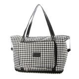 ブラック | トートバッグ ポーチ付き 千鳥格子 | STYLEBLOCK