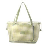 グリーン | トートバッグ ポーチ付き 千鳥格子 | STYLEBLOCK