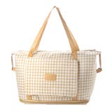 カーキ | トートバッグ ポーチ付き 千鳥格子 | STYLEBLOCK