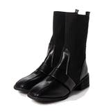 ブラック | ソックスブーツ ブーツ ミドル | STYLEBLOCK