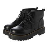 ブラック | レースアップブーツ ショートブーツ ブーツ | STYLEBLOCK