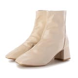 ベージュ | ショートブーツ ブーツ 太ヒール | STYLEBLOCK