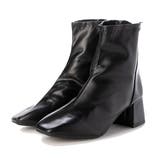 ブラック | ショートブーツ ブーツ 太ヒール | STYLEBLOCK