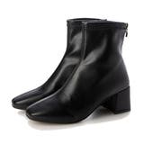 ブラック | ショートブーツ ブーツ 太ヒール | STYLEBLOCK