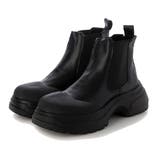 ブラック | サイドゴアブーツ ショートブーツ 太めヒール | STYLEBLOCK