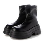 ブラック | ショートブーツ 太めヒール 歩きやすい | STYLEBLOCK