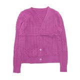 パープル | ニットカーディガン カーディガン Vネック | STYLEBLOCK