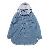 ブルー | デニムジャケット Gジャン フード付き | STYLEBLOCK