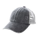グレー | キャップ メッシュキャップ ダメージ加工 | STYLEBLOCK