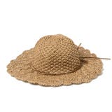 カーキ | ストローハット 麦わら帽子 つば広 リボン 帽子 レディース ベージュ カーキ | STYLEBLOCK