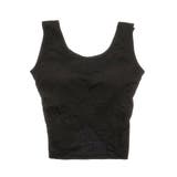 ブラック | タンクトップ インナー カップ付き | STYLEBLOCK