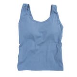 ブルー | タンクトップ インナー カップ付き | STYLEBLOCK