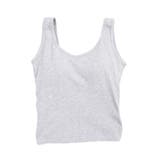 ライトグレー | タンクトップ インナー カップ付き | STYLEBLOCK