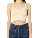 ミルクホワイト | キャミソール ブラキャミ カップ付き | STYLEBLOCK