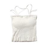 ホワイト | キャミソール インナーキャミ カップ付き | STYLEBLOCK