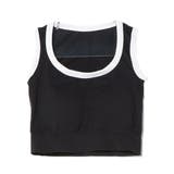 ブラック | タンクトップ カットソー パイピング | STYLEBLOCK