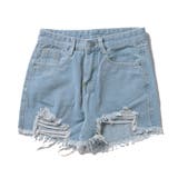 ライトブルー | ショートパンツ デニムパンツ ダメージ加工 | STYLEBLOCK