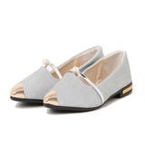 シルバー | パンプス ポインテッドトゥ ローヒール | STYLEBLOCK