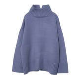 アッシュブルー | ニット セーター タートルネック | STYLEBLOCK