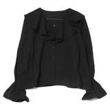 ブラック | シャツ ブラウス フリルカラー | STYLEBLOCK