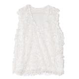 ホワイト | ベスト ジレ フェザーヤーン | STYLEBLOCK