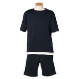 2ラインネイビー | Tシャツ ショートパンツ セットアップ | Style Block MEN