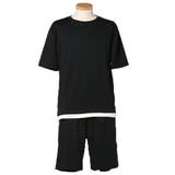 1ラインブラック | Tシャツ ショートパンツ セットアップ | Style Block MEN