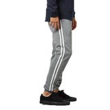 2本ライン杢グレー | イージーパンツ ジョガーパンツ 裏起毛 | Style Block MEN