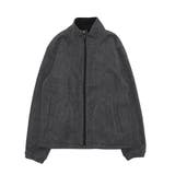 杢チャコール×ブラック | フリース ブルゾン ジャケット | Style Block MEN