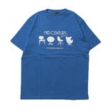 ブルー | Tシャツ カットソー 半袖 | Style Block MEN