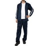 ネイビー×ホワイト | ジャージ 上下 セットアップ | Style Block MEN