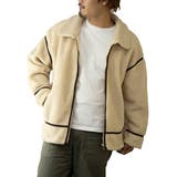ベージュ | フライトジャケット ボアブルゾン 秋 | Style Block MEN