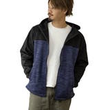 MIXネイビー | パーカー ジップアップ 暖かい | Style Block MEN