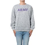 ARMY杢グレー | トレーナー ニットフリース ロゴ | Style Block MEN