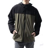 ブラック×カーキ | パーカー ジップアップ おしゃれ | Style Block MEN
