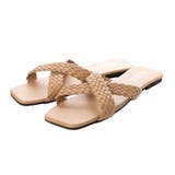 カーキ | サンダル フラットサンダル 編み込み | STYLEBLOCK