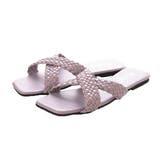 パープル | サンダル フラットサンダル 編み込み | STYLEBLOCK