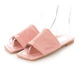 ピンク | フラットサンダル スクエアトゥ ぺたんこ | STYLEBLOCK