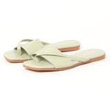 グリーン | フラットサンダル ぺたんこ ストラップ | STYLEBLOCK