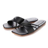 ブラック | フラットサンダル サンダル ぺたんこ | STYLEBLOCK