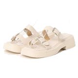 ベージュ | サンダル ベルトサンダル 太ヒール | STYLEBLOCK