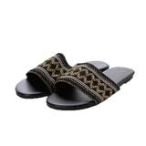 ブラック | フラットサンダル スリッパサンダル エスニック | STYLEBLOCK