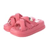 ローズレッド | サンダル 厚底サンダル クロスベルト | STYLEBLOCK